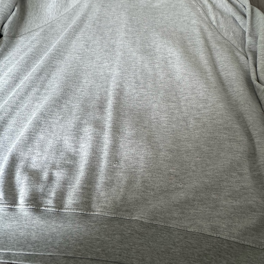 Retro Brand for Free People. Chelsea Grey Sweatshirt, distressed, large. - Picture 3 of 6